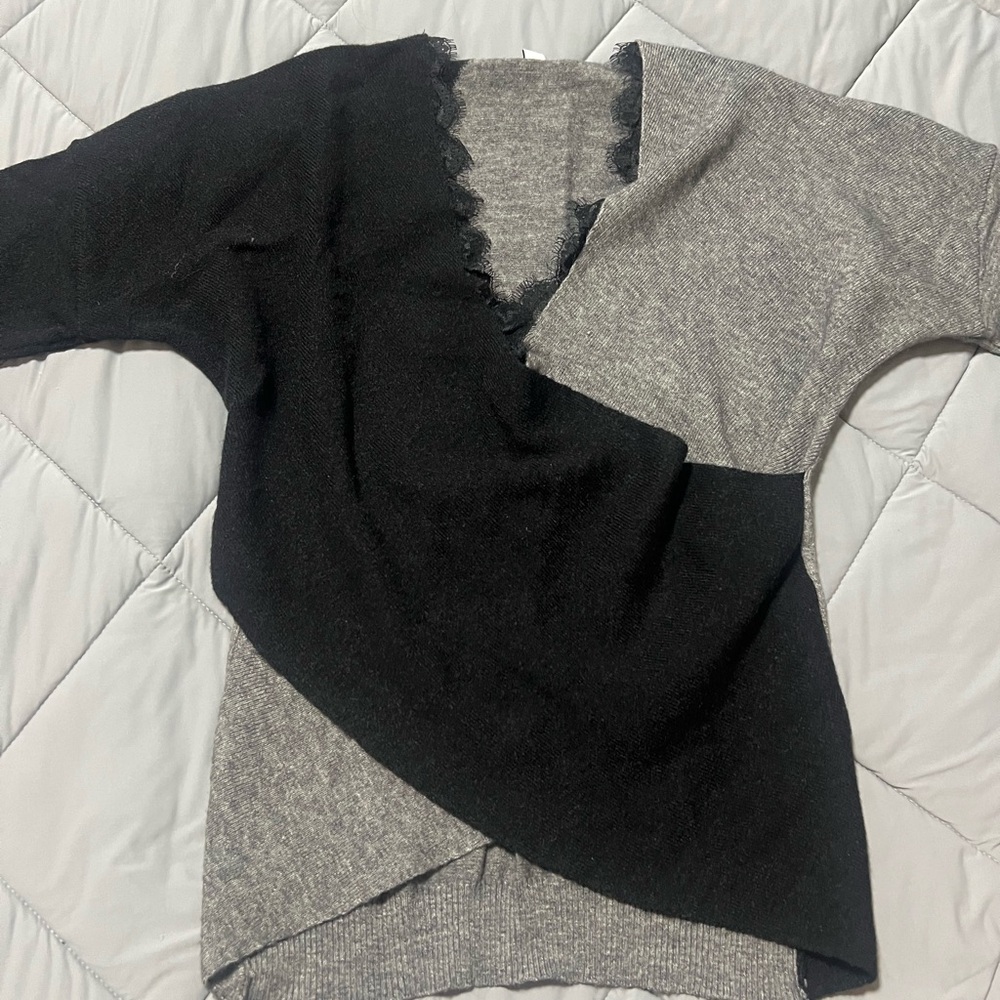 Stylish Black and Gray Women's Sweater